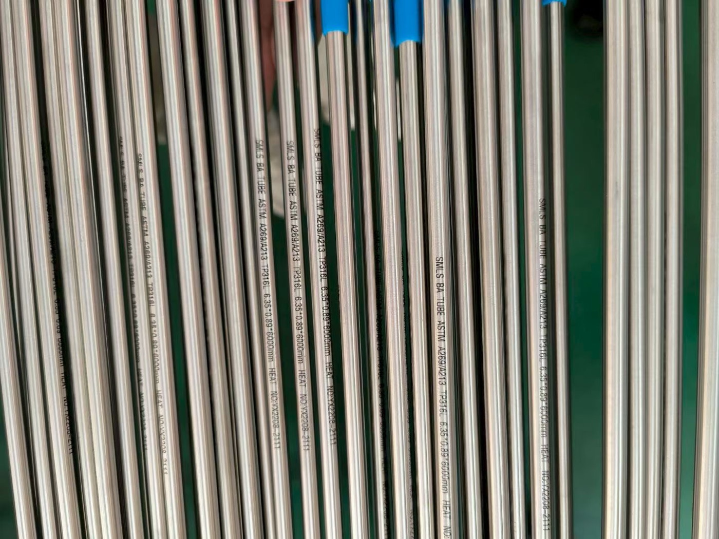 Bright annealed stainless steel tube marking